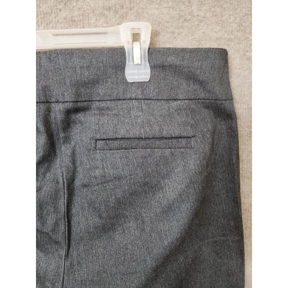 Croft Barrow Effortless Stretch Bootcut Pants Women 16 Gray Slimming Pull On NEW